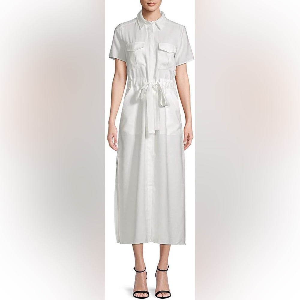 Moon River White Shirt Dress
